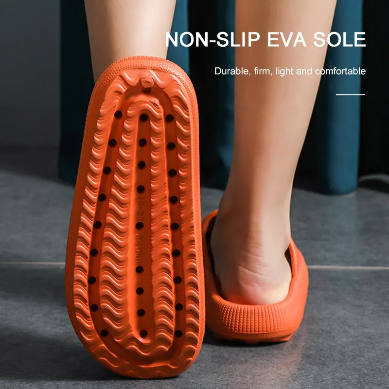 2024 Summer Women's Thick Platform Home Slippers | Fashion Soft Sole EVA Indoor Sandals | Non-Slip Flip Flops