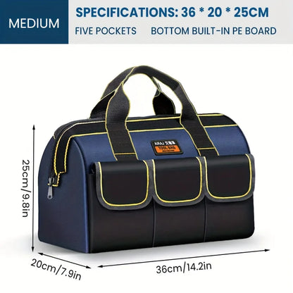 AIRAJ Multifunctional Tool Bag - 1680D Oxford Waterproof Electrician Storage Organizer