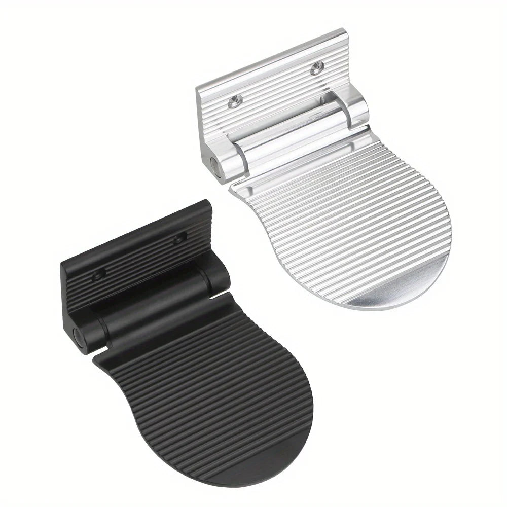 Bathroom Shower Footrest – Wall-Mounted Aluminium Alloy Pedestal Footstool, Anti-Slip Foot Pedal in Black or Silver