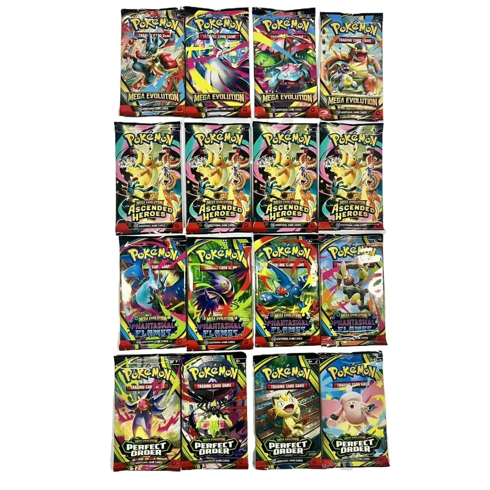 Pokemon TCG Mega Evolution Booster Box - English Trading Cards Phantasmal Flames Ascended Heroes Pack Set