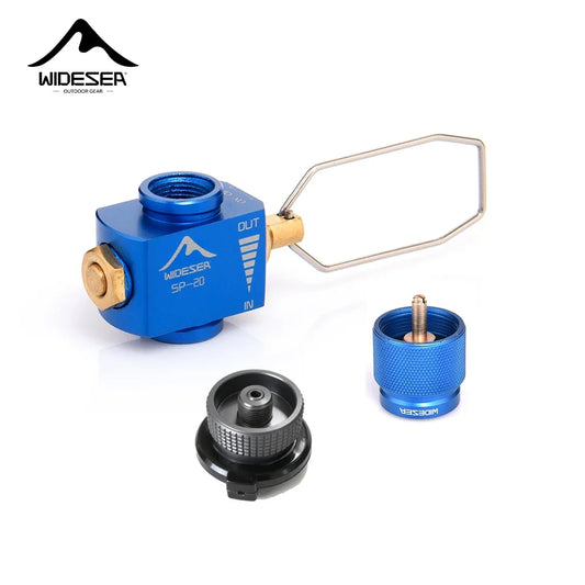 Widesea Camping Stove Propane Refill Adapter - LPG Butane Gas Filling Saver for Camping Stoves & Cylinders