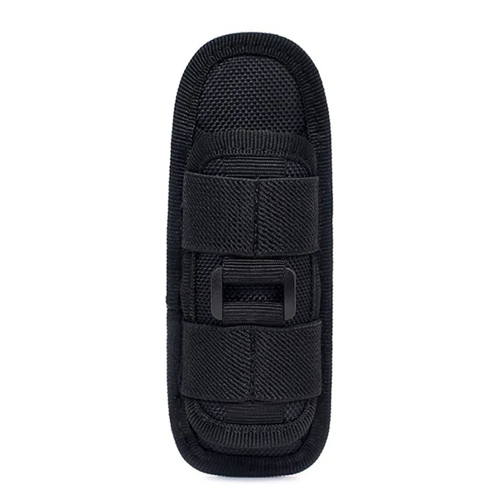 Tactical Flashlight Pouch - MOLLE Torch Holster EDC Carry Case for Camping & Hunting Gear