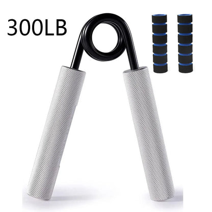 Aluminum Alloy Hand Gripper with Sponge Sleeve — Spring Steel Fitness Trainer for Arm & Finger Strength, Home Gym for Men