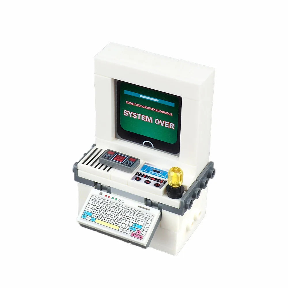 City Tech Building Blocks - Computer Control Center Model with Audio Radar & Keyboard
