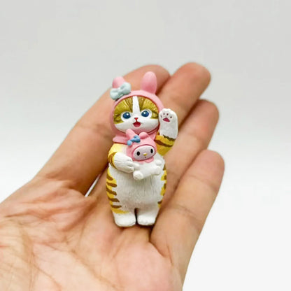 Kawaii Sanrio Style Blind Box Figures - Hello Kitty Kuromi Pompompurin Cat Anime Doll Collectible Toy Ornament Gift