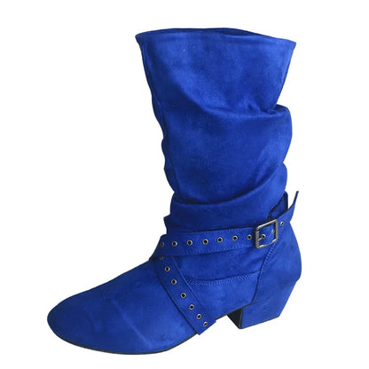 Wedopus Women’s Customized Western Dance Boots – Black Cowboy Heel Boots with Suede Sole for Urban & Ballroom Dancing