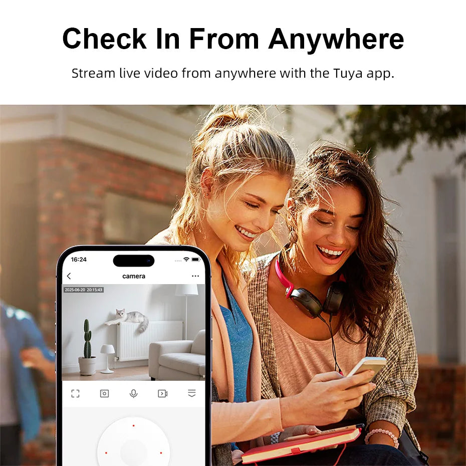 FUERS 5MP HD WiFi Indoor Security Camera – Baby & Pet Monitor with Motion Detection, Tuya Smart Home & Alexa Compatibility