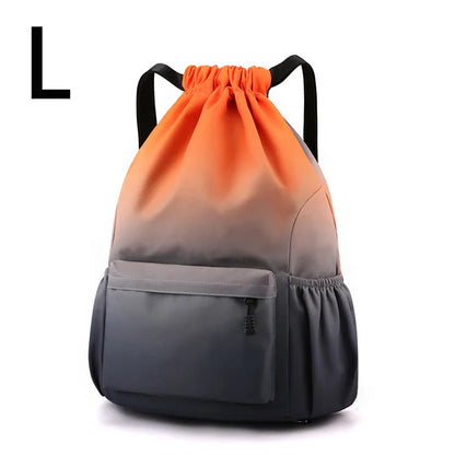 Bundle Pocket Waterproof Nylon Backpack — Portable Sports Bag for Outdoor, Camping, Swimming, Fitness, and School Use