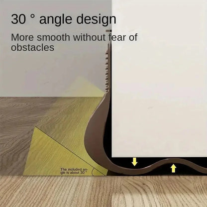 PVC Door Bottom Sealing Strip - Flexible Weatherproof Draft Stopper for Window and Home Insulation Protection