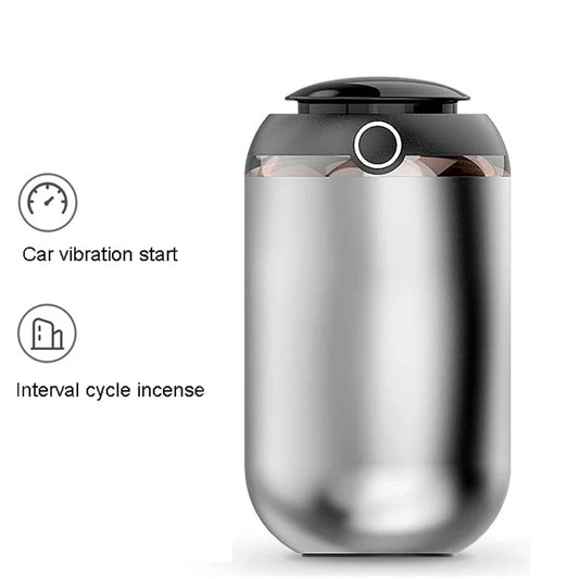 AI Smart Car Air Freshener - USB Rechargeable Aroma Diffuser Essential Oil Fragrance Dispenser