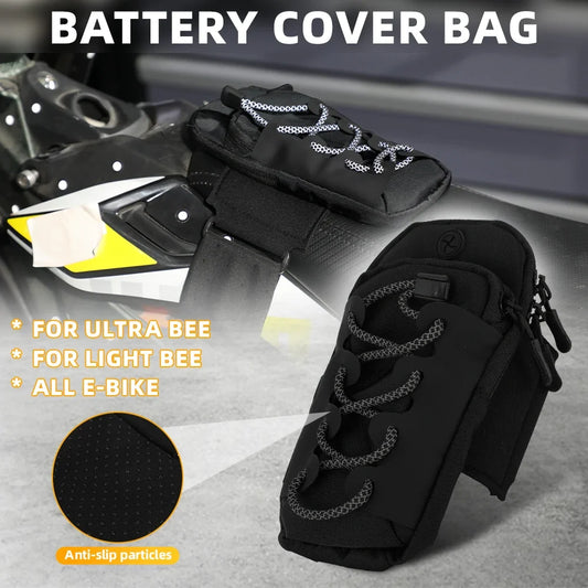 Universal Motorcycle Battery Cover Frame Bag - Front Storage Bag for Surron, E-Bikes & Electric Motorcycles