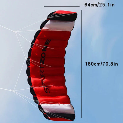 Beginner Dual Line Power Kite - Parafoil Parachute Stunt Kite for Adults and Kitesurf Sports
