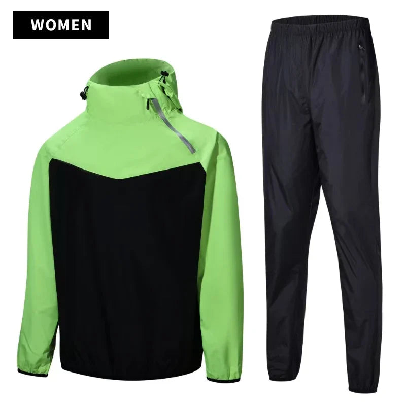 Unisex Sauna Suit Gym Set – Full Body Sweating Sportswear for Men & Women, Boxing, Running, Fitness & Weight Loss Tracksuit