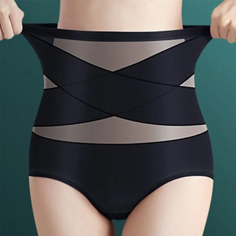 Women's High-Waist Postpartum Silk Pants – Abdominal Lifting & Shaping Girdle