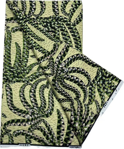Grand Super Ankara Wax Fabric - Original 100% Cotton Glitter Batik Pagne 6 Yards Nigerian Party Dress Sewing Material
