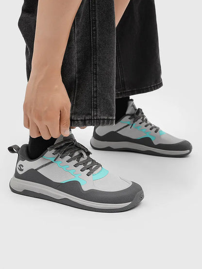 HOBIBEAR Unisex Walking Sneakers – Lace-Up Hiking & Running Shoes for Men & Women, Outdoor Artificial Leather Sneakers