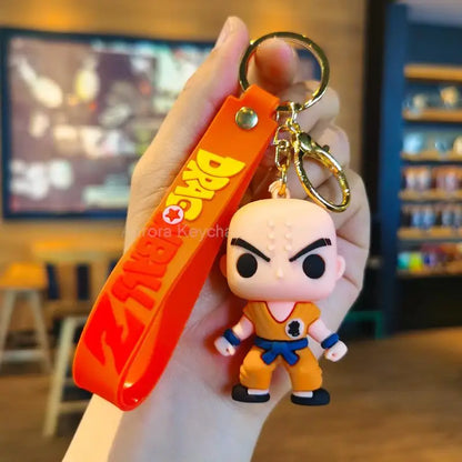 Kawaii Dragon Ball Z Keychain – Super Saiyan Goku, Bulma, Broly, Piccolo & Majin Buu Car Pendant Toy Gift