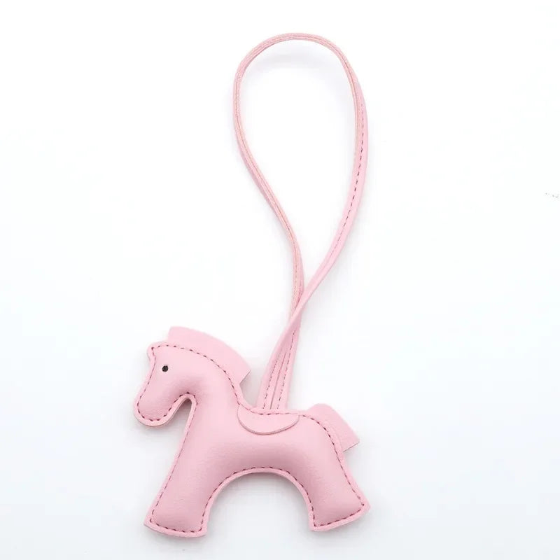 Fashion Horse Keychain - PU Leather Horse Charm for Car Keys, Handbags & Gifts