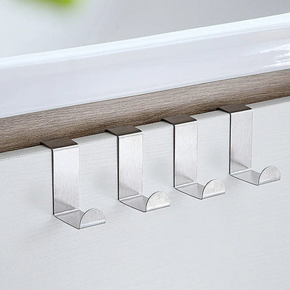 Hang with Ease: Z-Shaped Stainless Steel Door Hook – Your Stylish Organizer Tool for Bathroom Cabinets and Beyond