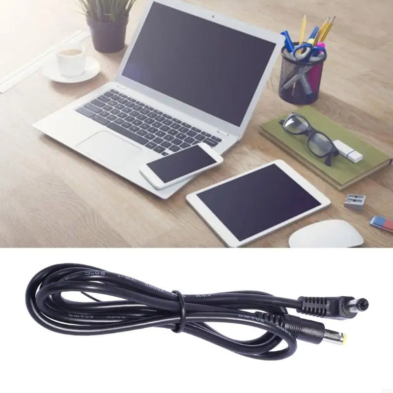 E28E 85W DC Power Cable - DC5521 to DC5525 90 Degree Adapter Cord for Electronic Devices & Power Connections