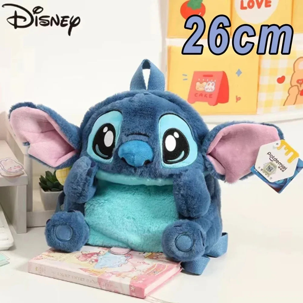 Disney Stitch Plush Backpack – Large-Capacity Cartoon School Bag for Kids & Kindergarten Gift