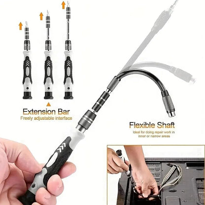 115-in-1 Precision Screwdriver Kit - Professional Repair Tool Set for Electronics Phone Watch and Auto Maintenance
