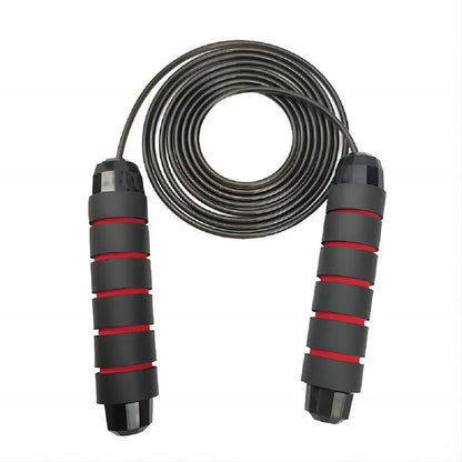 Professional Tangle-Free Jump Rope: Rapid Speed Jumping Rope with Foam Handle - Adjustable Steel Skipping Rope for Gym Fitness, Slim Body