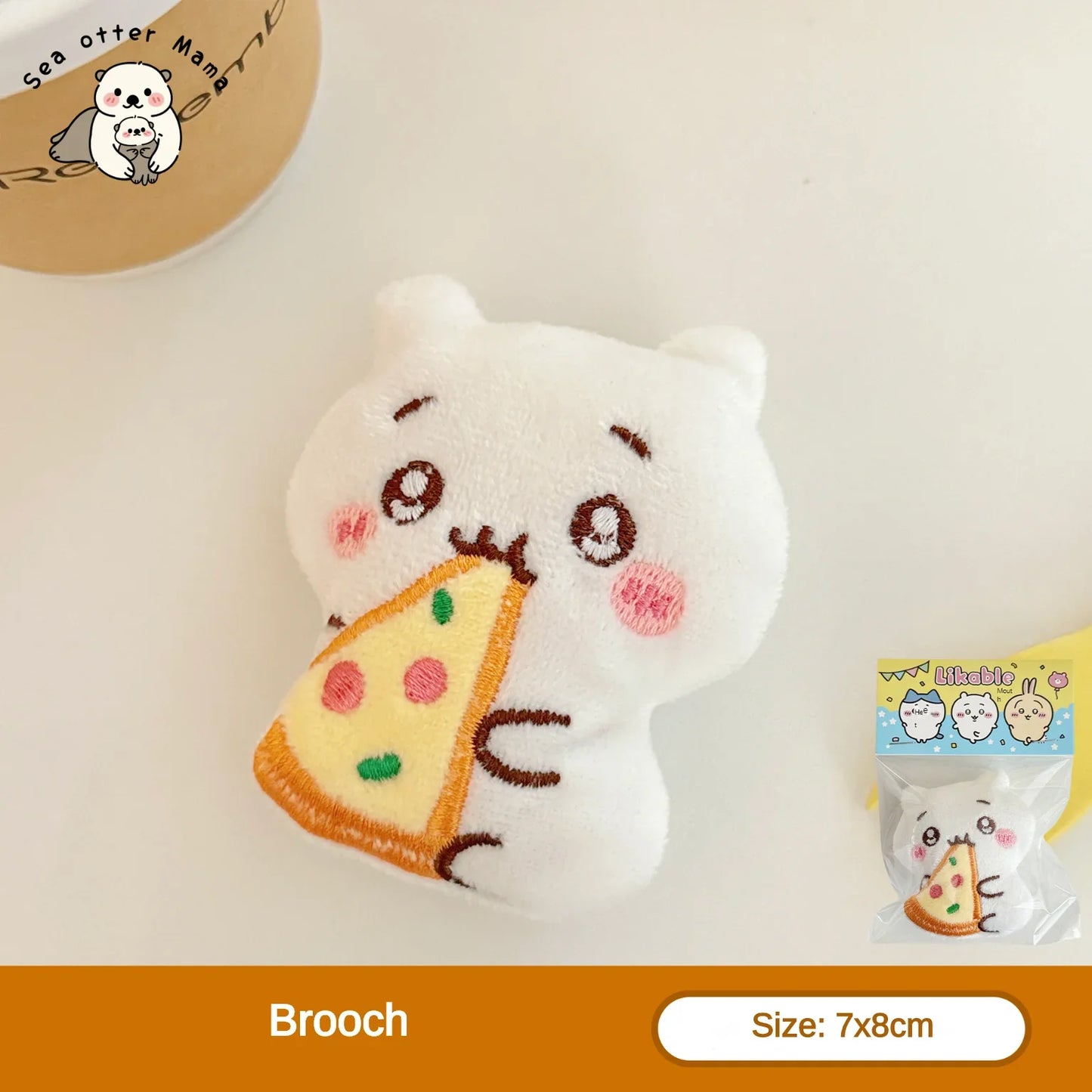 Chiikawa Plush Cartoon Pendant - 1/3PCS Cute Doll Brooch Backpack Keychain Decoration Accessories