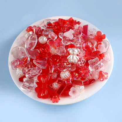 Candy Color Acrylic Beads - Mixed Style DIY Beads for Handmade Bracelets, Phone Chains & Jewelry Making