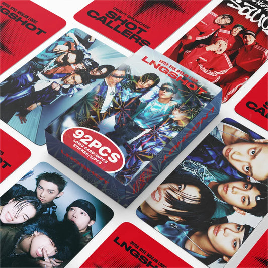 LNGSHOT SHOT CALLERS LOMO Photo Card Set - 92 High-Definition Idol Collectible Fan Cards