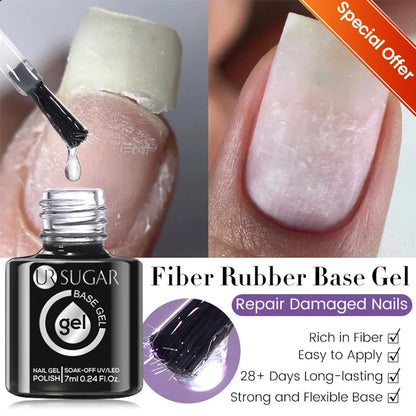 UR SUGAR Champagne Gold Silver Reflective Glitter Gel Nail Polish 15ml - Semi-Permanent Soak Off UV Manicure Art Varnish