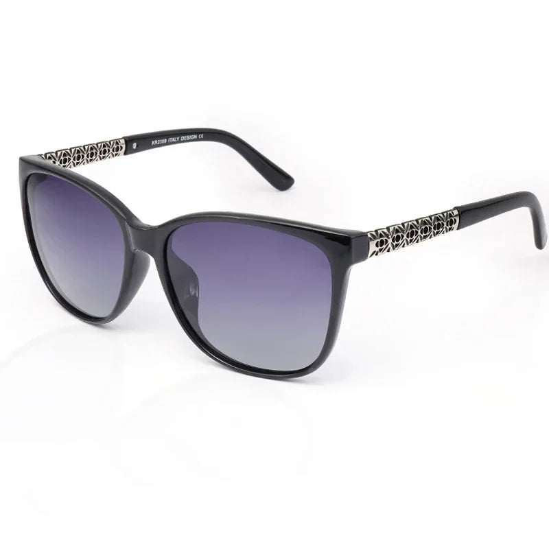 TR Memory Frame Polarized Sunglasses for Women – UV400 Protection Fashion Eyewear with Stylish Lightweight Design for Outdoor Wear