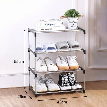 3/4-Layer Multi-Layer Shoe Rack – Space-Saving Storage Organizer for Home