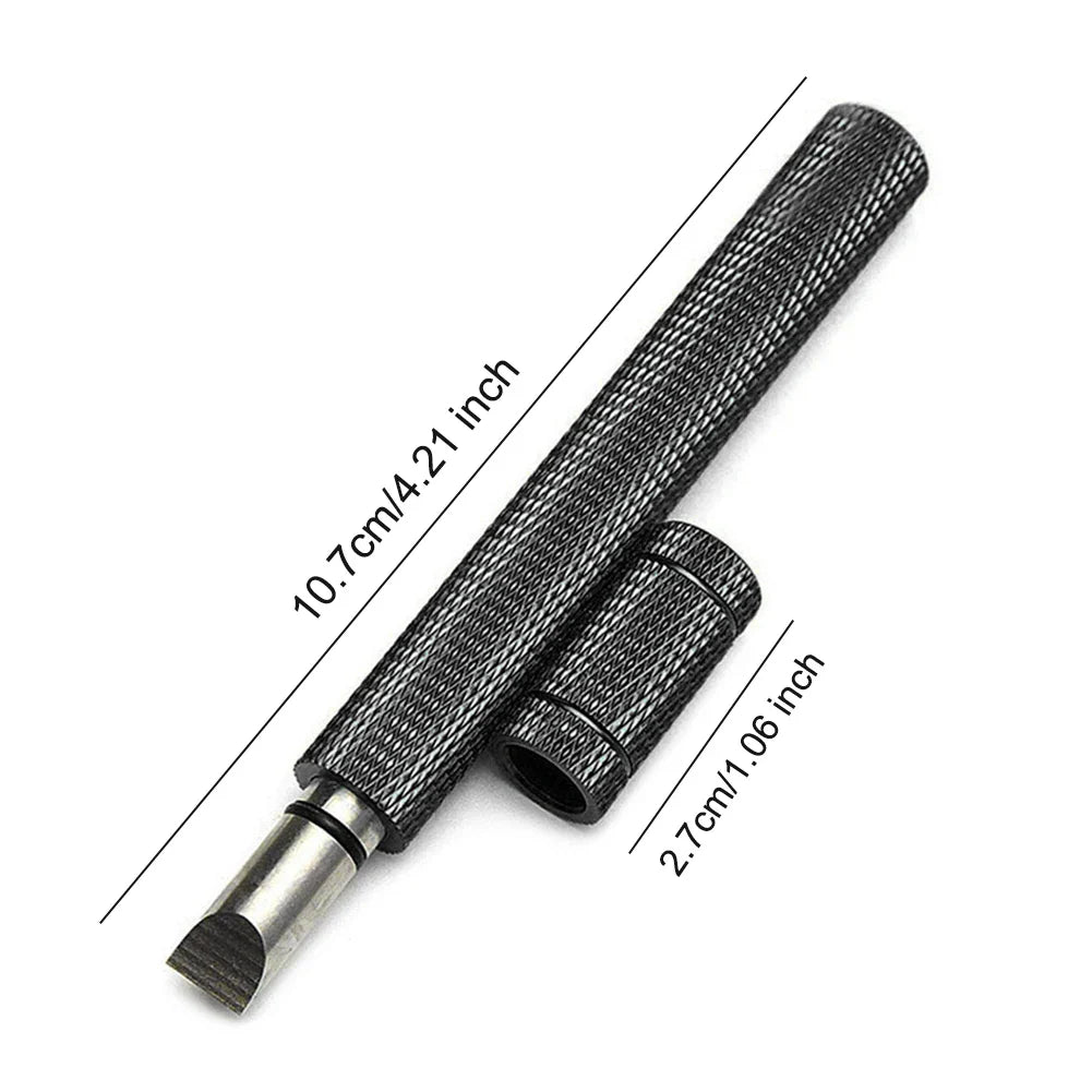 Golf Club Groove Sharpener – Stainless Steel Re-Grooving & Cleaning Tool for Wedges and Irons, U/V-Grooves