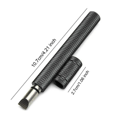 Golf Club Groove Sharpener – Stainless Steel Re-Grooving & Cleaning Tool for Wedges and Irons, U/V-Grooves