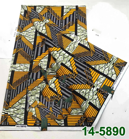 Latest Style Ankara Wax Print Fabric - 100% Cotton High Quality Soft African Real Wax Material