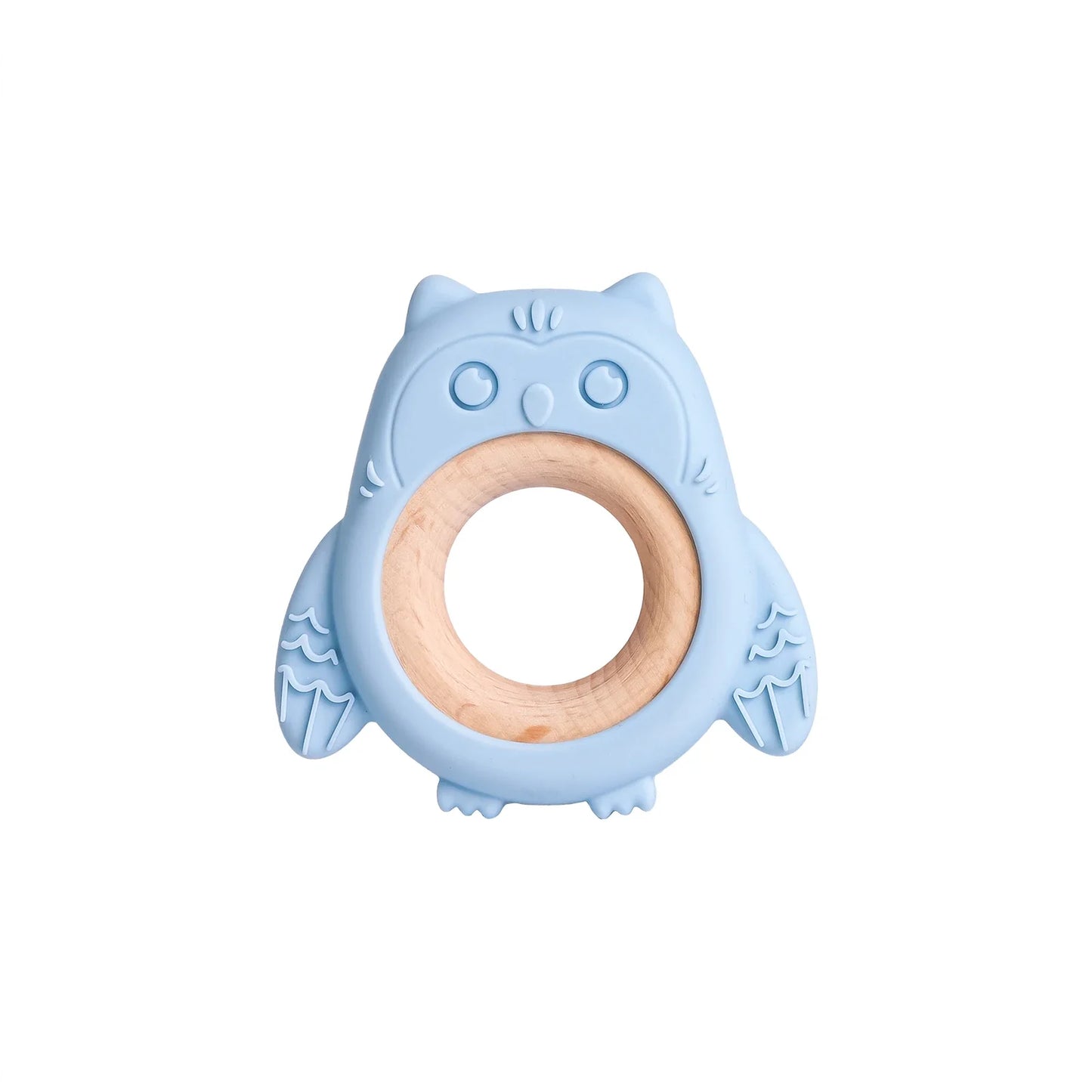 TYRY.HU Silicone Baby Teether - Cartoon Frog & Deer Teething Necklace Pendant for Infant Gum Relief Gift