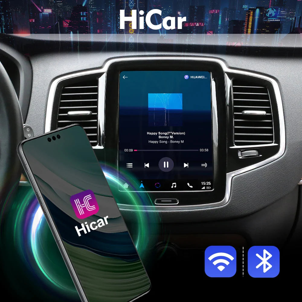 ISUDAR Wireless CarPlay Module for Volvo – AI Upgrade Adapter with Android Auto & Bluetooth (XC90/XC60/XC40/S90/S60/V90/V60)