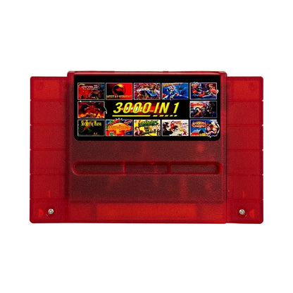 SNES 3000-in-1 Game Cartridge – 8GB TF Card SFC/Super Famicom V12 Retro Game Collection for US Console Accessories