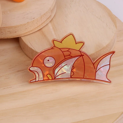 Koi Fish King Hair Claw Clip - Cute Decorative Hair Accessory for Daily Wear and Cosplay