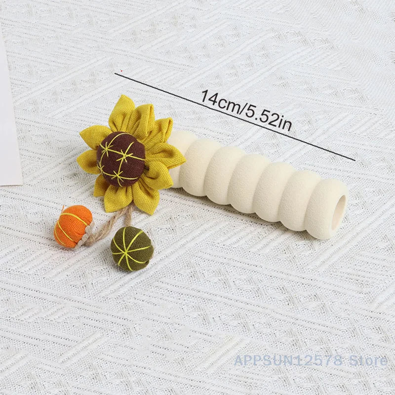 Reusable Floral Refrigerator Handle Covers – Soft, Non-Slip, Dustproof Door Knob Protectors