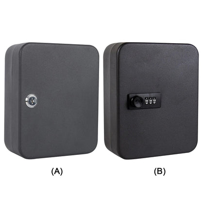 Combination Key Cabinet – Wall-Mounted 20 Key Organizer with Key/Code Lock for Secure Key Storage
