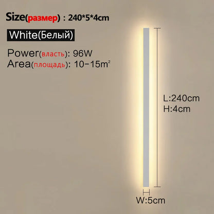 Waterproof Outdoor Wall Light – LED Garden Lamp, Modern Nordic Style for Living Room & TV Background, IP65, 110/220V Wall Washer
