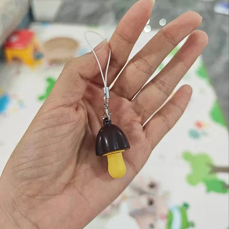 Hello Kitty Mushroom Keychain - JP Style Hidden Figure Pendant for Backpack & Cute Bag Decoration