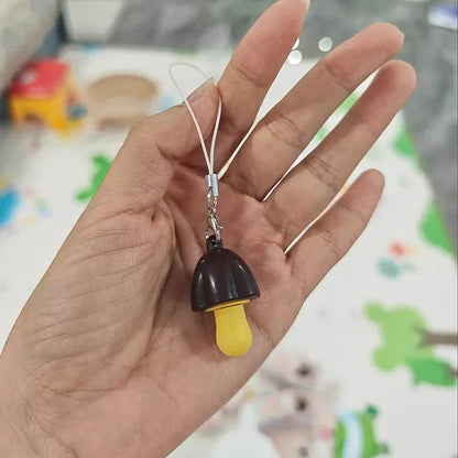 Hello Kitty Mushroom Keychain - JP Style Hidden Figure Pendant for Backpack & Cute Bag Decoration