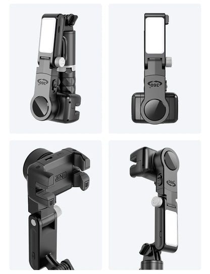 360° Rotation Gimbal Stabilizer & Selfie Stick – Tripod for iPhone & Smartphone Live Photography