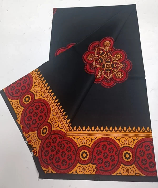 100% Cotton Ankara Wax Fabric - High Quality Soft Real Dutch Pagne Print for Dresses & Sewing