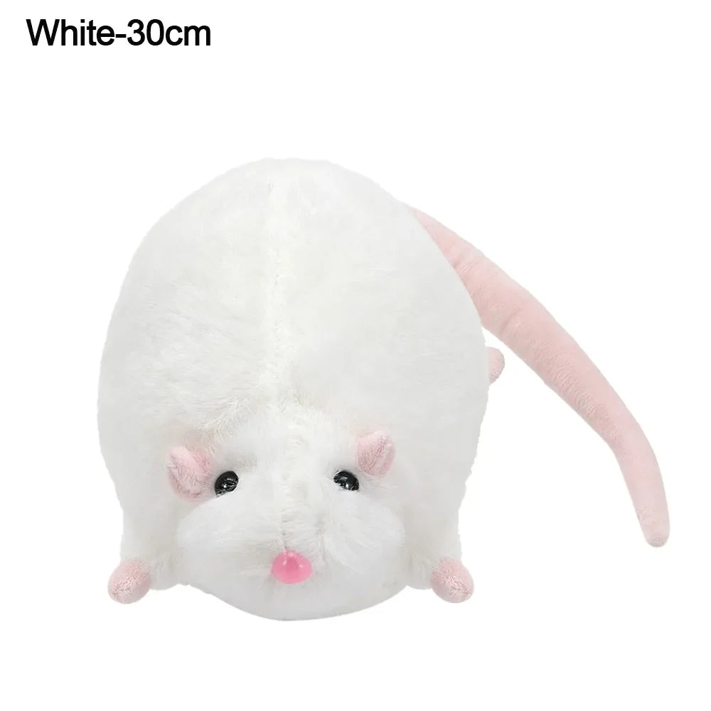 Cute Mouse Plush Doll 35/50cm - Cartoon Flower Branch Rat Stuffed Animal Birthday Gift