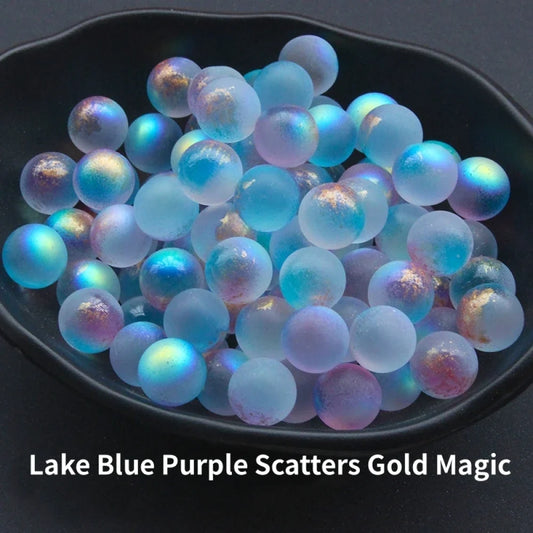 10PCS Starry Glass Marbles - Decorative Marble Set For Aquarium, Garden Pathway, Bonsai & Fun Games Accessories