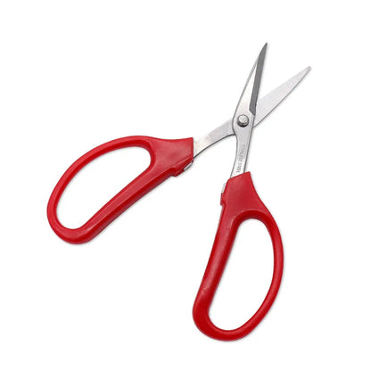 Stainless Steel Fruit Scissors - Red Handle Grape Clippers and Pruning Shears for Bonsai Gardening Tools